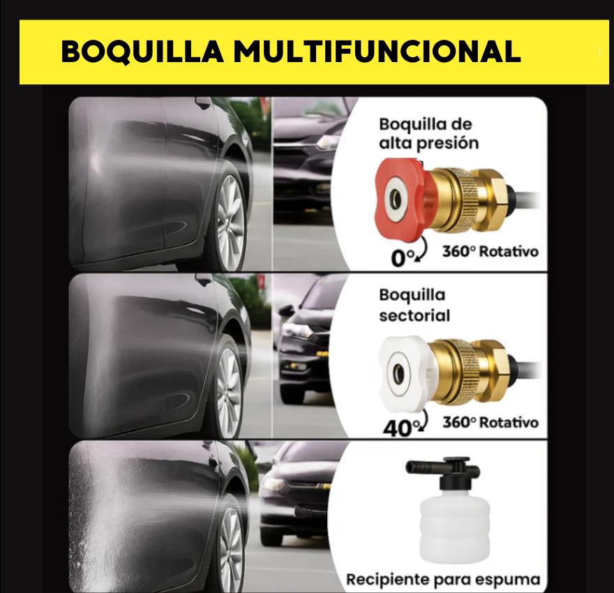 Hidro Lavadora Portatil Pro| 🎁 Incluye 2 Baterias de Regalo